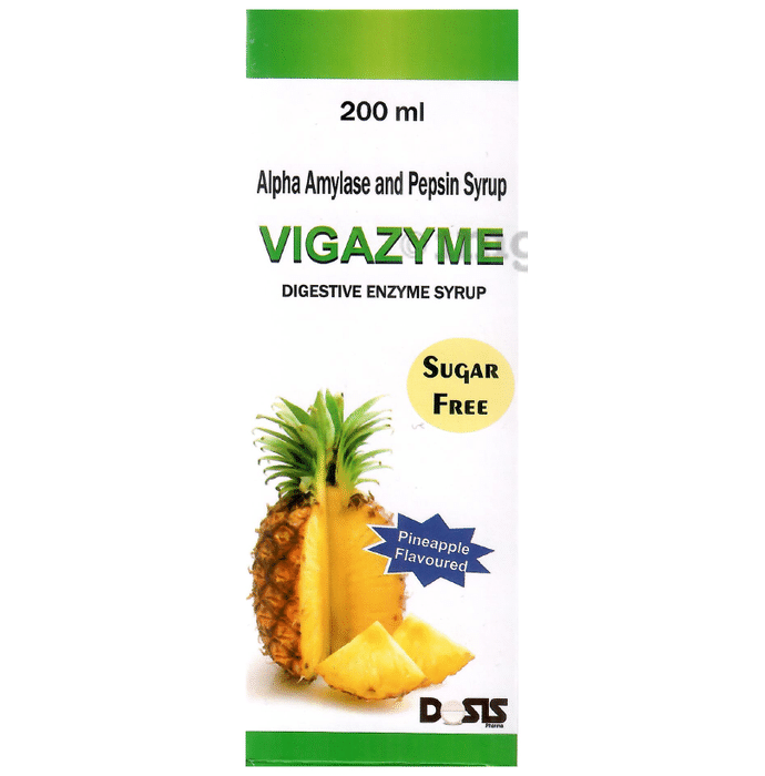 Vigazyme Syrup Sugar Free Pineapple