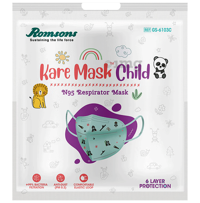 Romsons Kare Mask Child N95 Respirators Mask