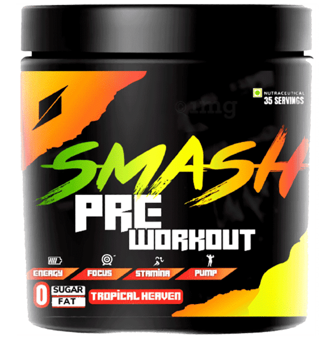 Smash Pre Workout Powder Tropical Heaven