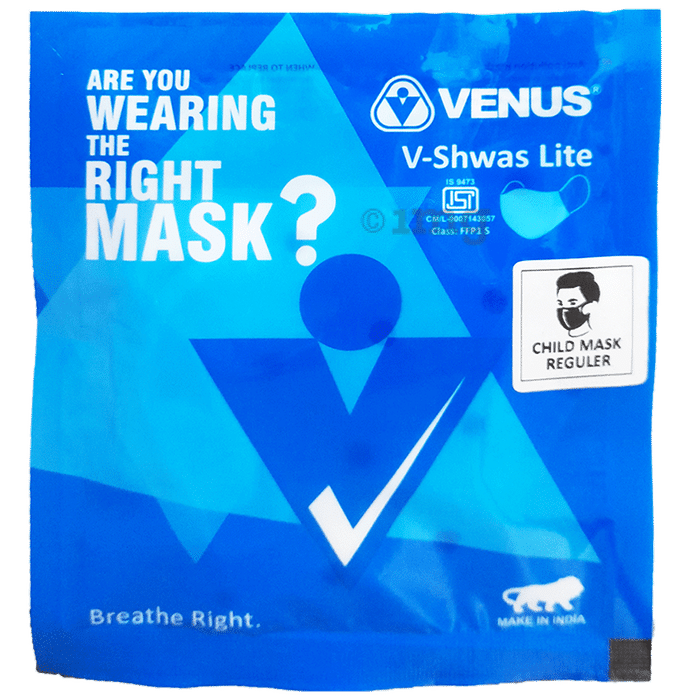 Venus V-Shwas Lite Face Mask for Child 8 Polka Regular