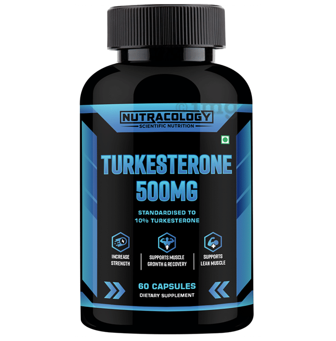Nutracology Turkesterone 500mg Capsule | For Muscle Recovery & Strength