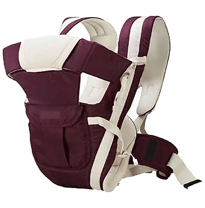 Guntina 4 in 1 Adjustable Baby Carrier Cum Kangaroo Bag Purple