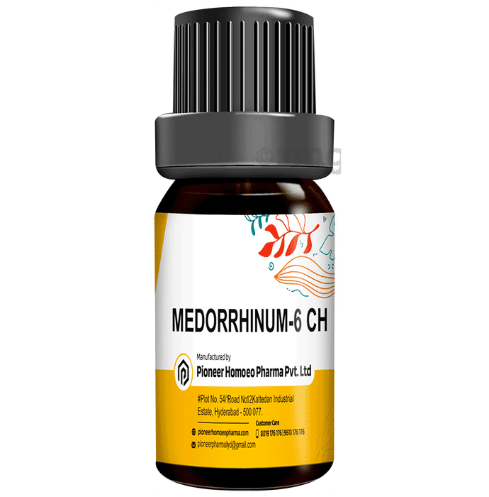 Pioneer Pharma Medorrhinum Globules Pellet Multidose Pills 6 CH