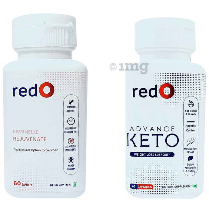 Redo Combo Pack of Feminelle Rejuvenate Capsule & Advance Keto Capsule (60 Each)