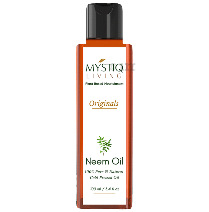 Mystiq Living Neem for Hair, Face and Skin | Cold Pressed, 100% Pure and Natural