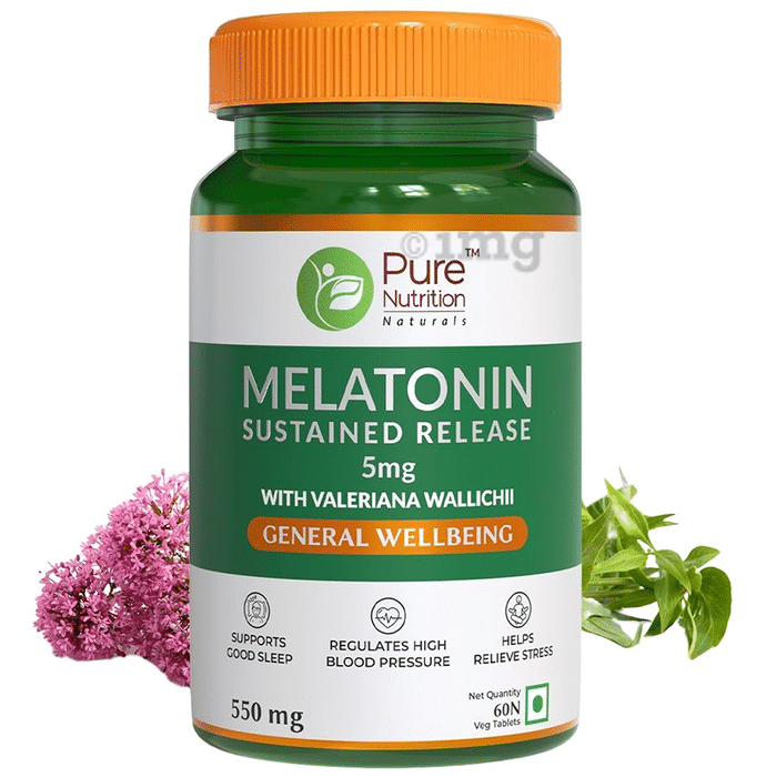 Pure Nutrition Melatonin Sustained Release 550mg Veg Tablet