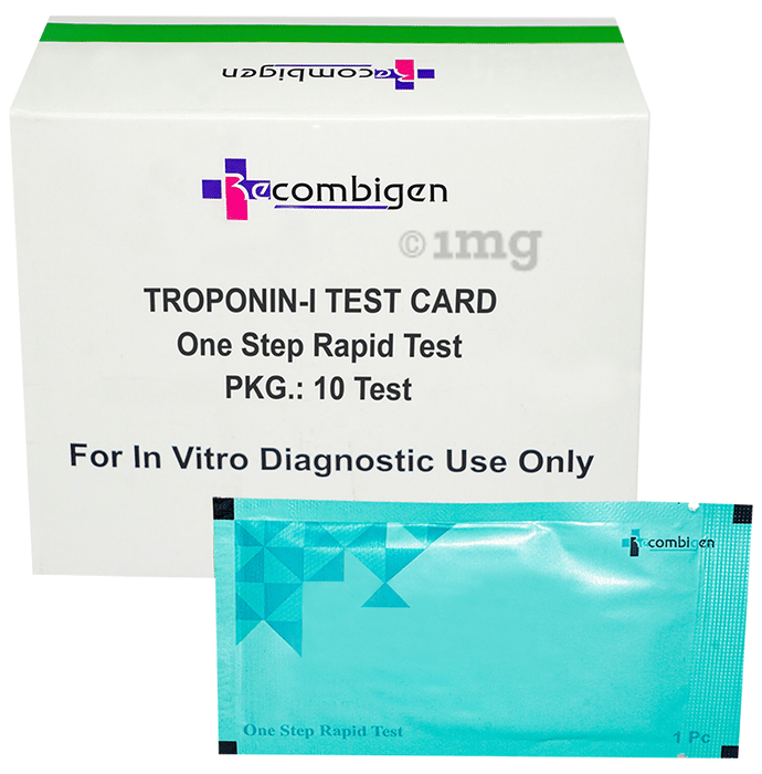 Recombigen Troponin-I Test Card (Serum/Plasma), Antigen Rapid Test Kit