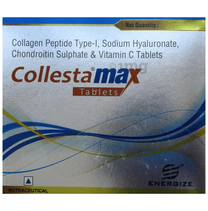 Collesta Max Tablet with Collagen Type I, Sodium Hyaluronate, Chondroitin & Vitamin C