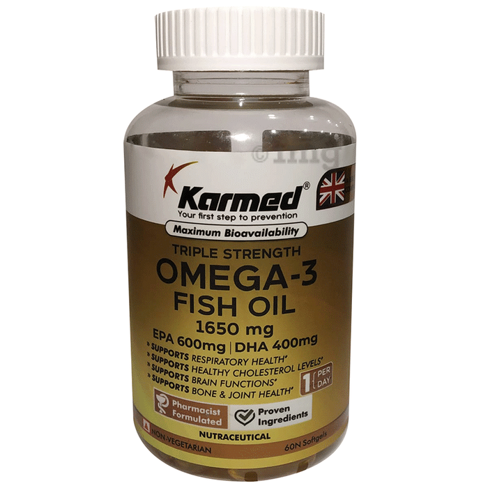 Karmed Omega-3 Fish Oil Softgels