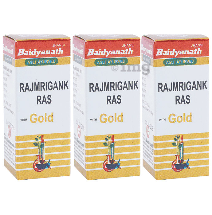 Baidyanath (Jhansi) Rajmrigank Ras with Gold Tablet (10 Each)