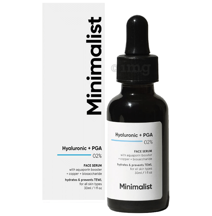 Minimalist 02% Hyaluronic Acid + PGA Face Serum | Intense Hydration and Improves Skin Glow