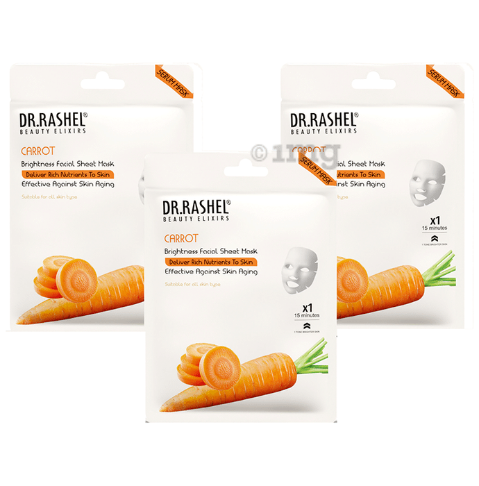 Dr. Rashel Carrot Sheet Mask (20 gm Each)