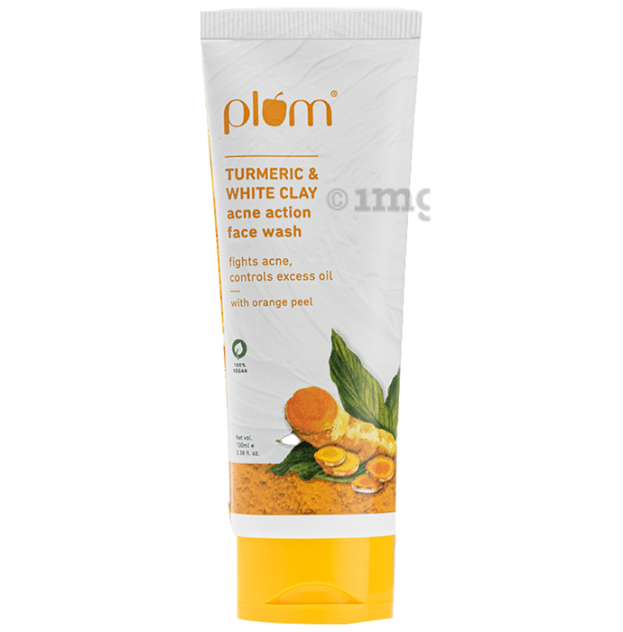 Plum Turmeric & White Clay Acne Action Face Wash