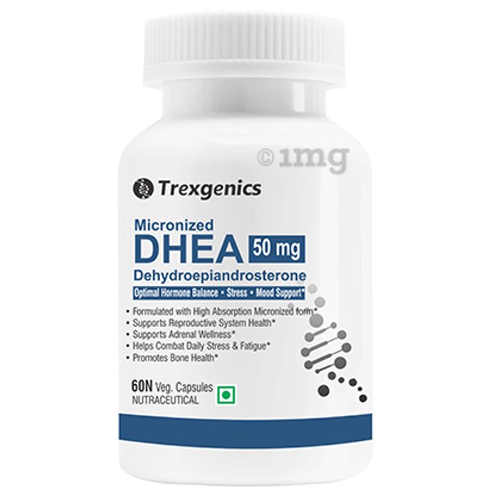 Trexgenics Micronized DHEA 50mg Veg Capsule