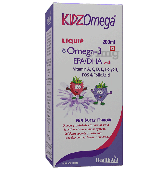 HealthAid KidzOmega Liquid Mix Berry