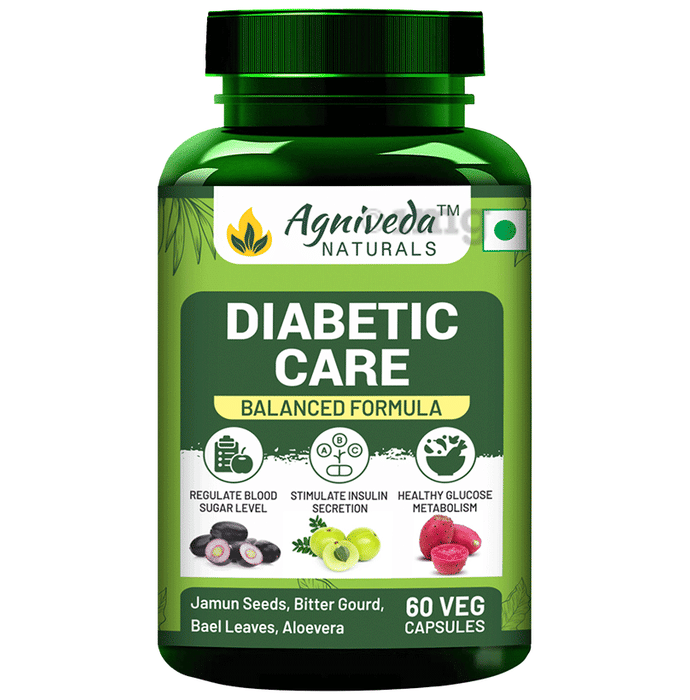 Agniveda Naturals Diabetic Care Capsule Buy bottle of 60.0 capsules at