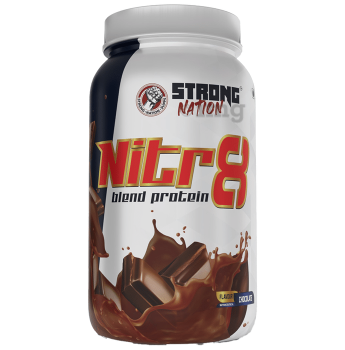 Strong Nation Nitr8 Blend Protein Powder Chocolate