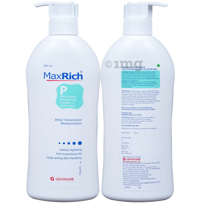 Maxrich P Ultra Renew Moisturizing Lotion | For Skin Hydration & Flexibility
