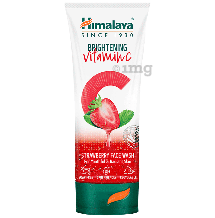 Himalaya Brightening Vitamin C Face Face Wash Strawberry