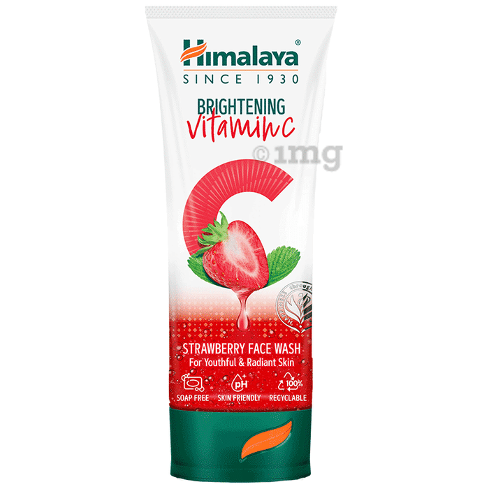 Himalaya Brightening Vitamin C Face Face Wash Strawberry