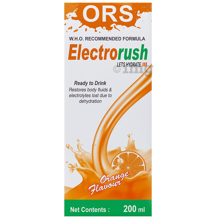 Electrorush Oral Rehydartion Salts (200ml Each) Orange