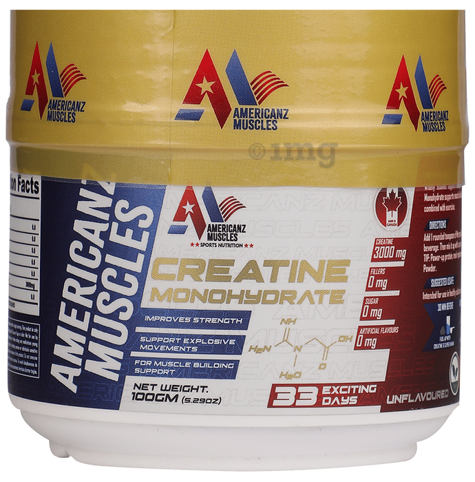 Americanz Muscles Creatine Monohydrate Powder Unflavored