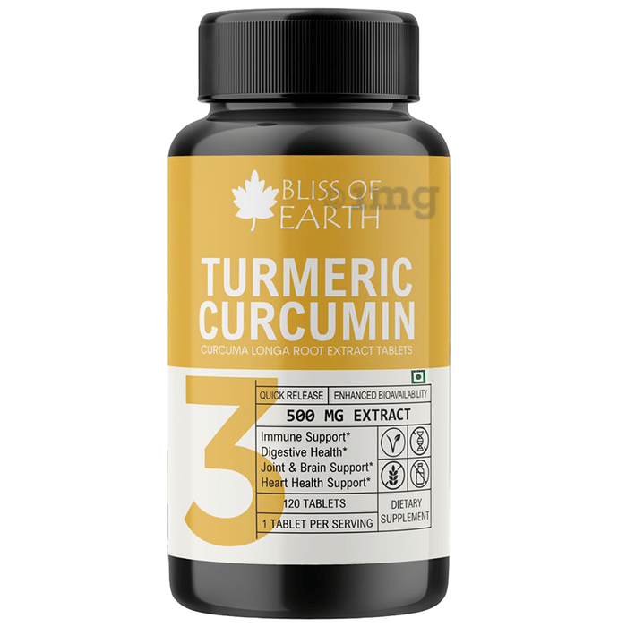 Bliss of Earth Turmeric Curcumin 500mg Tablet