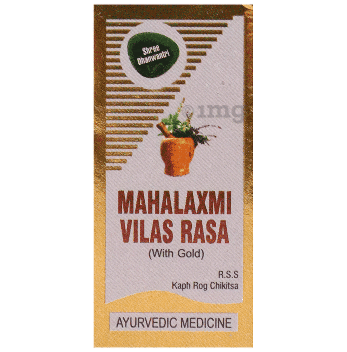 Shree Dhanwantri Herbals Mahalaxmi Vilas Rasa (with Gold)