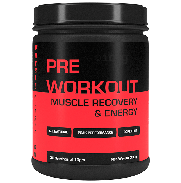 Physic Nutrition Pre Workout Muscle Recovery & Energy Powder Litchi