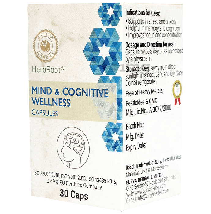 Herb Root Mild & Cognitive Wellness Capsule (30 Each)