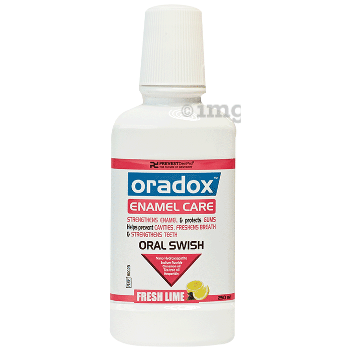 Oradox Enamel Care Oral Swish Fresh Lime