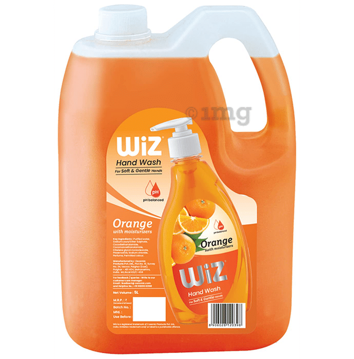 Wiz pH Balanced Hand Wash Refill Pack  (5L Each) Orange