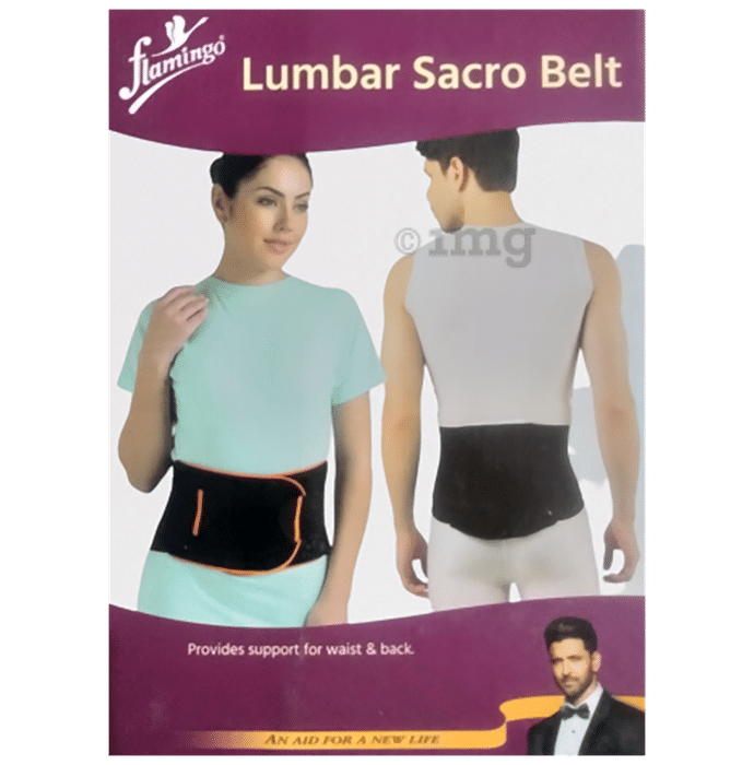 Flamingo Lumbar Sacro Belt | For Pain Relief | Supports Waist & Back Belt XXL