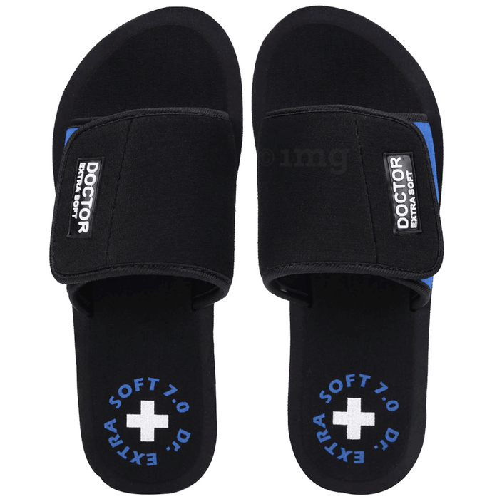 Doctor Extra Soft D-52 Flipflops and House Slippers for Women’s Blue 7