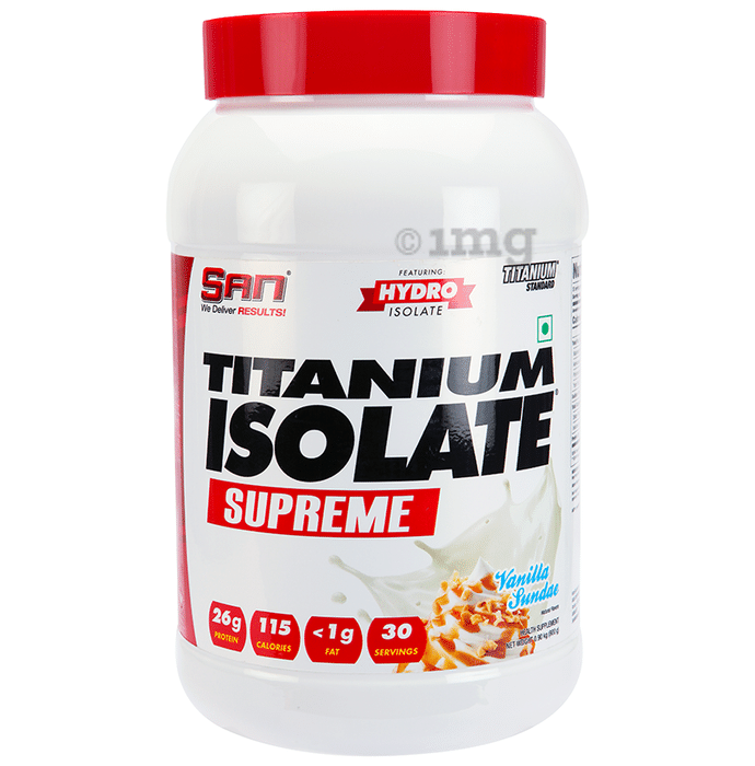 San Titanium Isolate Supreme Vanilla Sundae