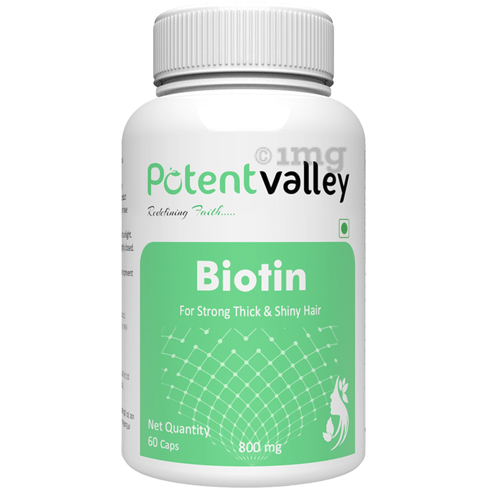 Potent Valley Biotin For Strong Thick & Shiny Hair Capsule