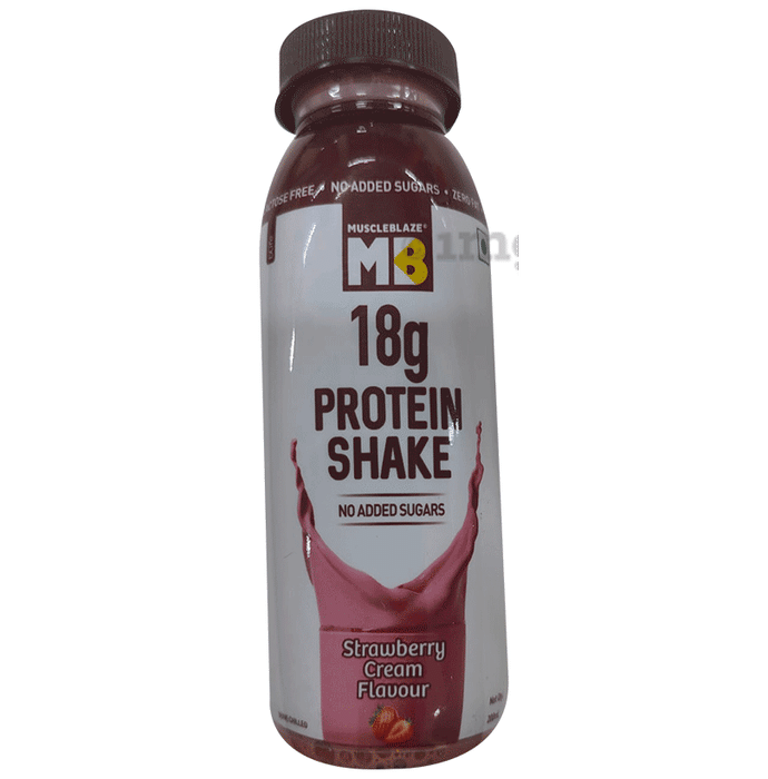 Muscleblaze Protein Shake No Added Sugar Strawberry Cream