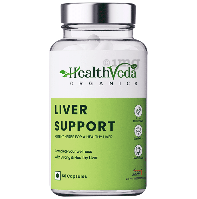 Health Veda Organics Plant Based Liver Support Veg Capsule