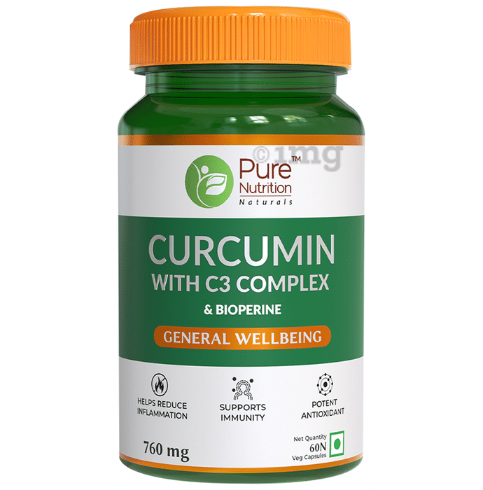 Pure Nutrition Curcumin with C3 Complex 760mg Veg Capsule