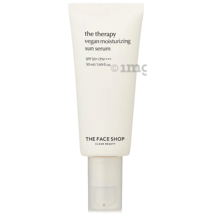 The Face Shop The Face Shop The Therapy Vegan Moisturizing Serum Sunscreen With Spf 50 Pa++++ For Braod Spectrum Protection SPF 50+ PA++++