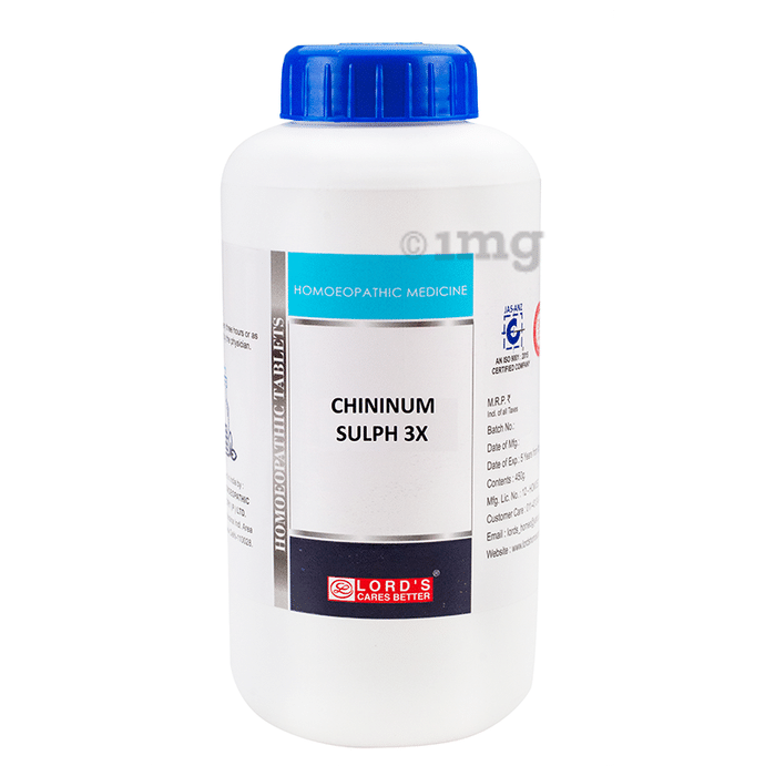 Lord's Chinium Sulph Trituration Tablet 3X