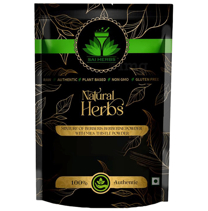 Sai Herbs Mixture of Berberis Berberine Powder with Milk Thistle