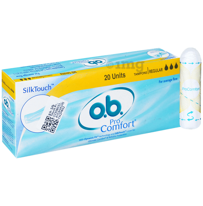 o.b. Silk Touch Pro Comfort Tampons | Size Regular