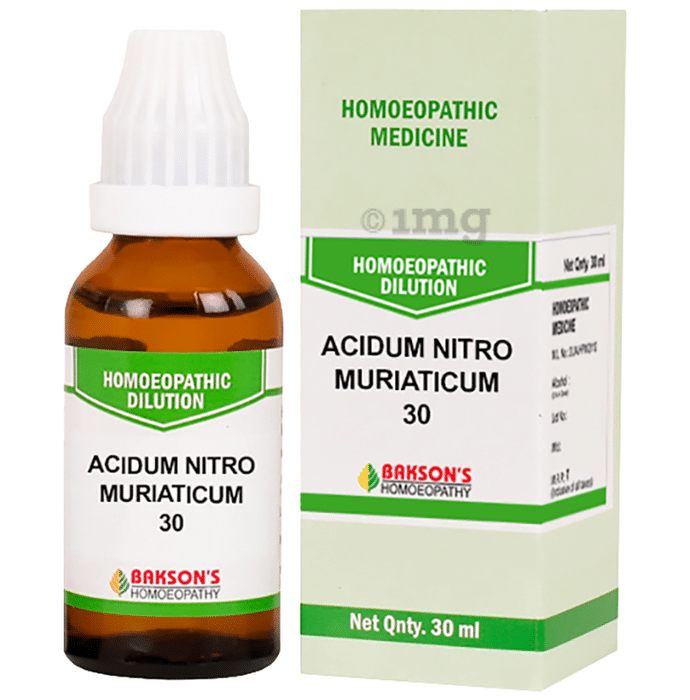 Bakson's Homeopathy Dilution Acidum Nitro Muriaticum 30