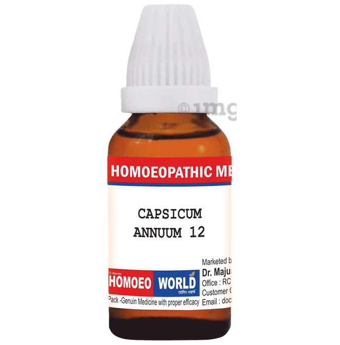 Dr. Majumder Homeo World Capsicum Annum Dilution (30ml Each) 12 CH