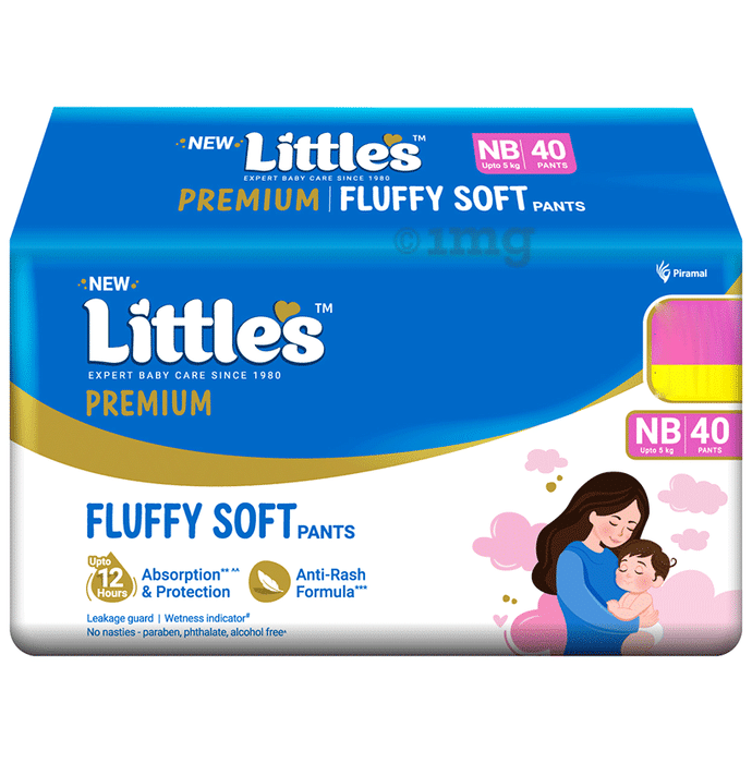 Little's Fluffy Soft Baby Pants Diaper | Size New Born