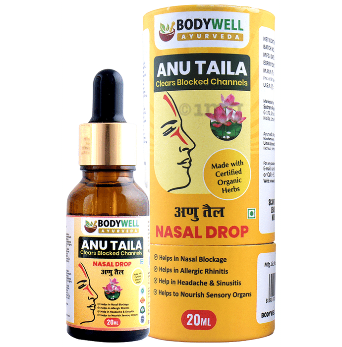 BodyWell Anu Taila Ayurvedic Nasal Drop