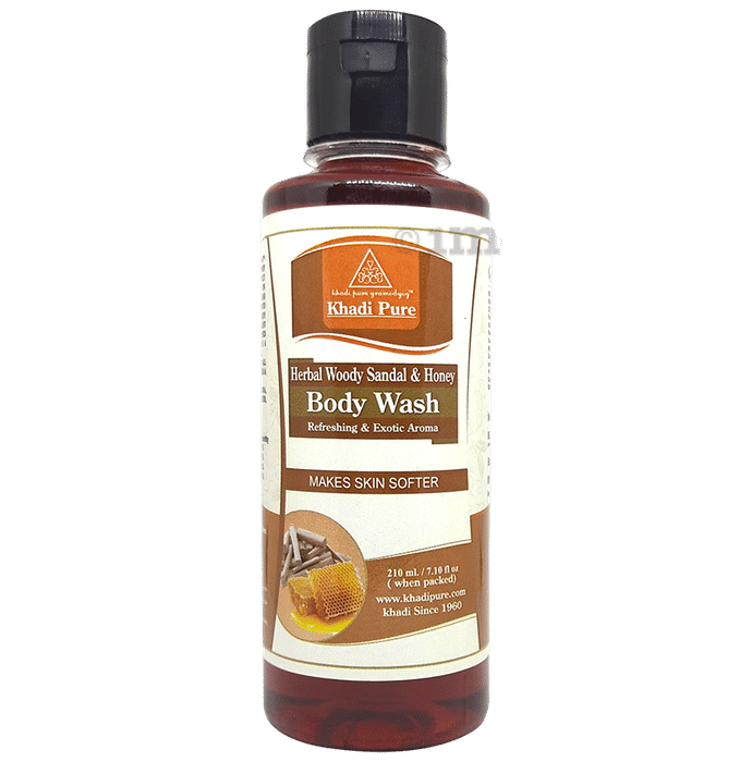 Khadi Pure Herbal Woody Sandal & Honey Body Wash