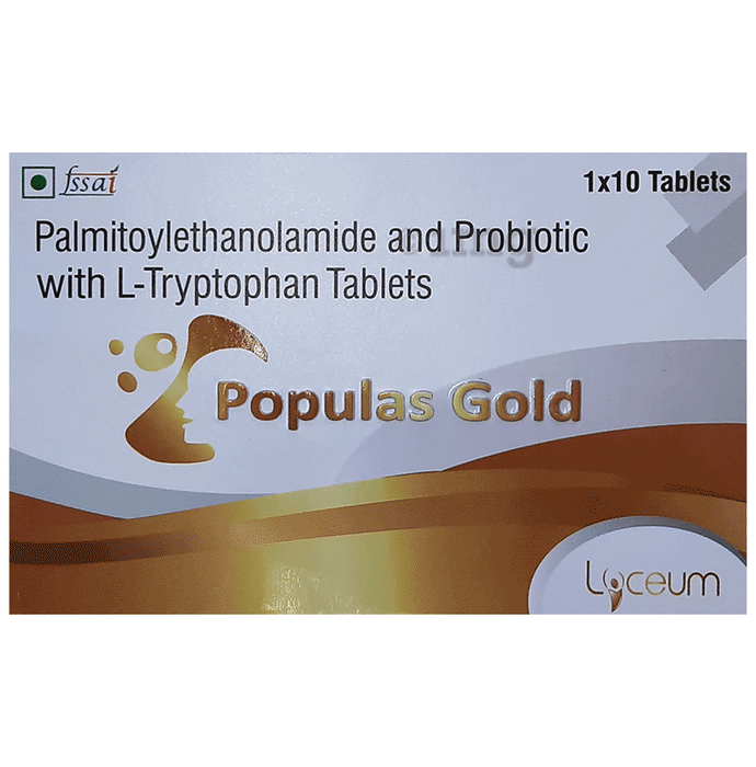 Populas Gold Tablet | Palmitoylethanolamide & Probiotic with L-Tryptophan