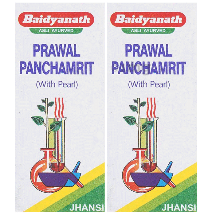 Baidyanath (Jhansi)  Prawal Panchamrit Tablet (with Pearl) (Each 10)